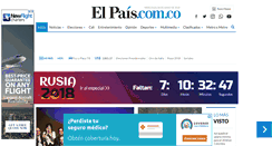 Desktop Screenshot of elpais.com.co